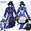 Genshin Impact Focalors Cospaly Costume Adult Party Dressing Anime Show Clothing