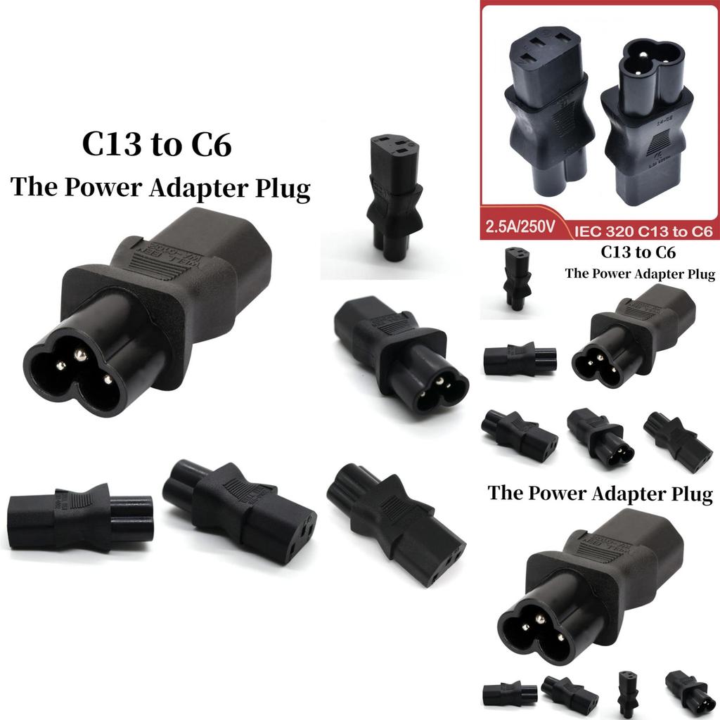 Wa-0102 Meihua Rotary Brand C13 To C6 Power Plug For Internet Cafe Computer Case Pdu Lcd Monitor Modification 250v 10a