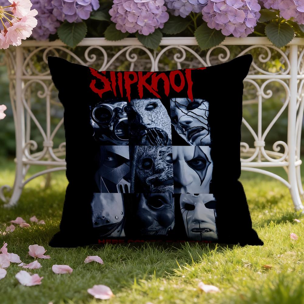 Подушка с принтом S-Slipknot Чехол для подушки для дома и автомобиля Двухсторонний чехол для подушки: Двусторонняя конструкция для максимального комфорта