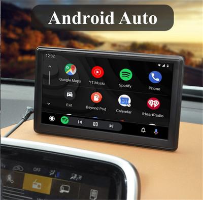 7-дюймовая беспроводная автомагнитола CarPlay Android Auto с камерой