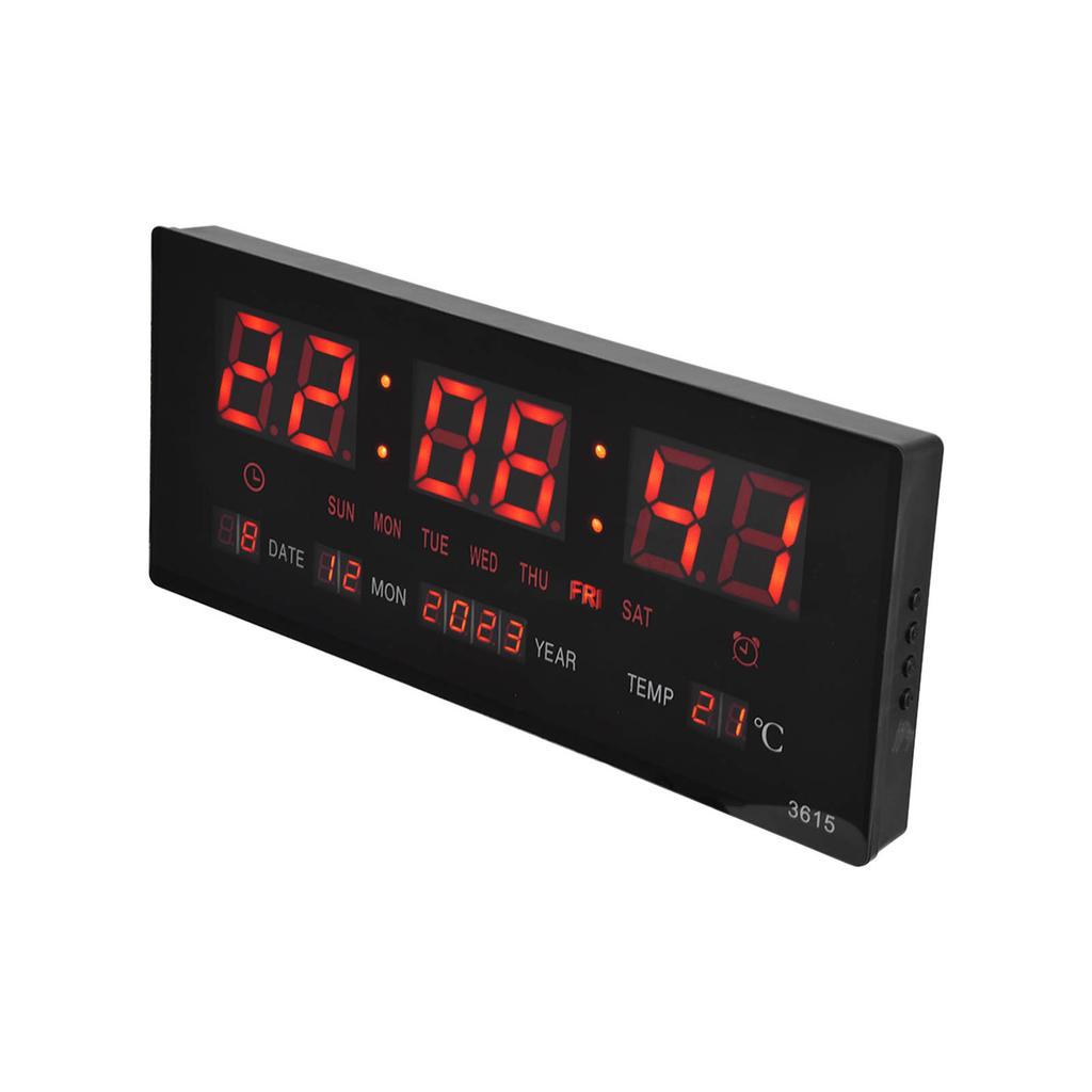 Digital Wall Clock LED Clear Display Accurate Timing Plug In Use Luminous Mute Wall Timer for
