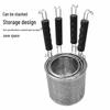 Stainless Steel Flat-Bottom Noodle Strainer Set
