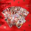 6pcs Chinese Style New Year Red Envelopes Traditional Hongbao God of Wealth Red Pocket Blessing Lucky Money Packet