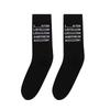 Socks Men's Spring and Summer Mid-calf Trend Letters Winter Long Sports Men's Socks Fashion Versatile Men's Cotton Socks