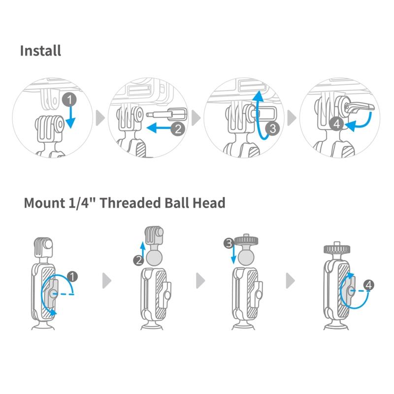 Quick Release Magnetic Mount Rotation Car Holder Stand for /360 Sports Camera Accessory