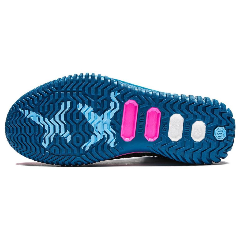 Li Ning League Of Legends X  Anti Five 3 Jinx Shock Absorbing Wear Resistant Lightweight Mid Top Basketball Shoes Men Sneaker Black Blue ABFT025-4