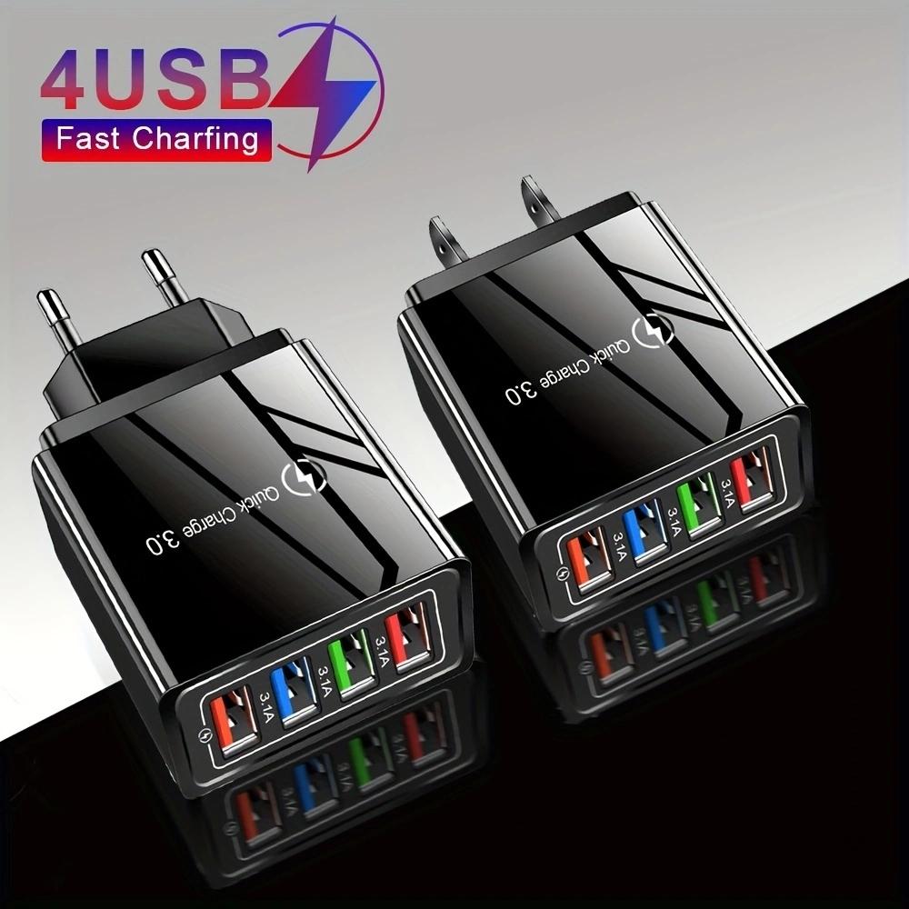 Зарядное устройство USB 3A Многопортовое 4 USB Quick Charge 3.0 Для адаптера телефона Планшет Портативное настенное зарядное устройство Вилка EU US