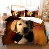 Cute Dog Luxury Bedding Set  3D Print For Adult Kid Twin Single Queen King Full Size Bedroom Animal Cartoon Duvetcover Sets