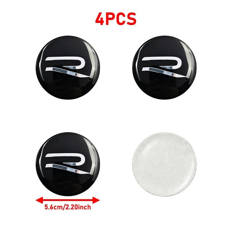 2026 New 4Pc 56mm 60mm 65mm Car Logo Wheel Center Hub Caps Badge Sticker Emblem Decals For VW GTI Golf 6 Polo R-Line CC Passat Tiguan B7 NL9