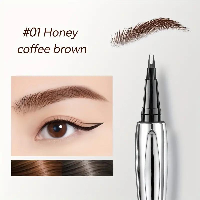 Waterproof Eyebrow Pencil - Sweat-Proof, Long-Lasting Natural Look, Multi-Use for All Skin Types