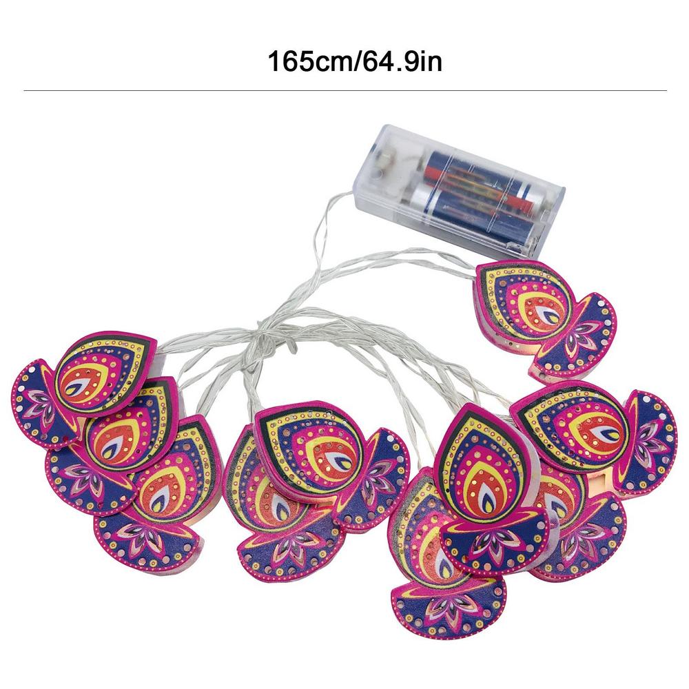 Ид Мубарак Светодиодная Гирлянда Для Помещений Луна Звездный Свет Рамадан Карим Украшение 2025 Исламские Мусульмане Ид аль-Фитр Праздничные Принадлежности