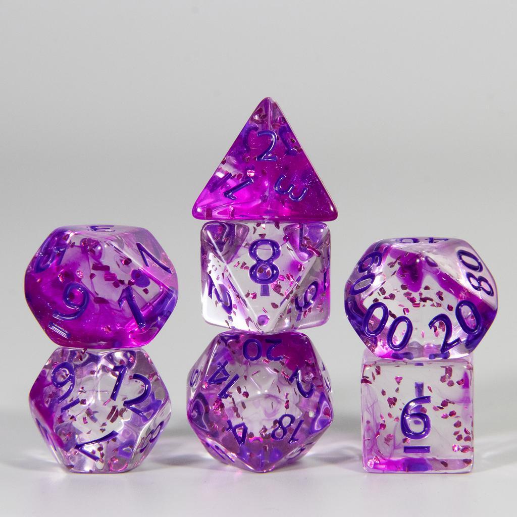Набор игральных костей DND из 7 многогранных цифровых игральных костей D4 D6 D8 D10 D% D12 D20 для настольных игр DND RPG
