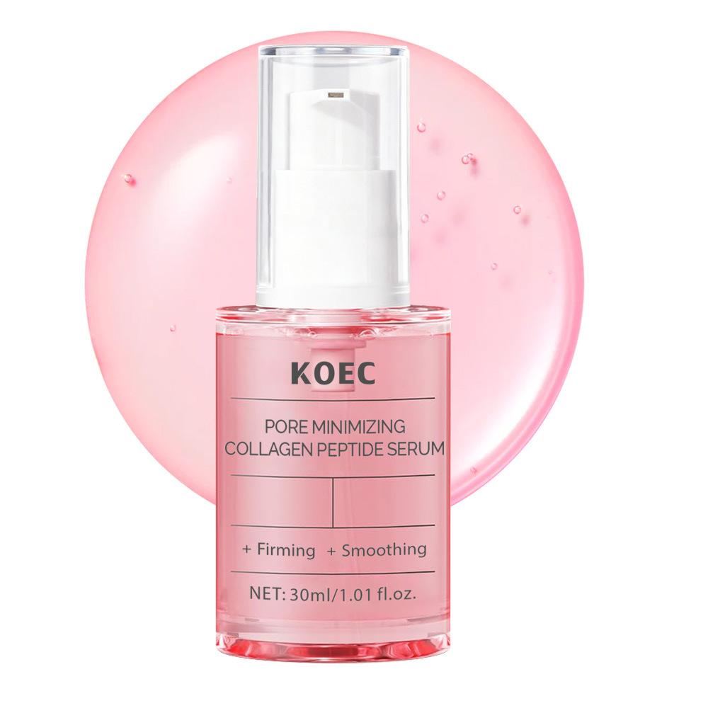 KOEC Collagen Peptide Face Moisturizing Serum 30g Firming Anti-Wrinkle Repair Serum Brightening Hydrating