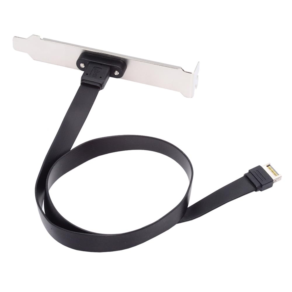 Кабельcc 20 Гбит/с USB разъем передней панели IDC - гнездо удлинительный кабель с винтами для крепления на панели 3.2 20-контактный Type-E USB-C Type-C