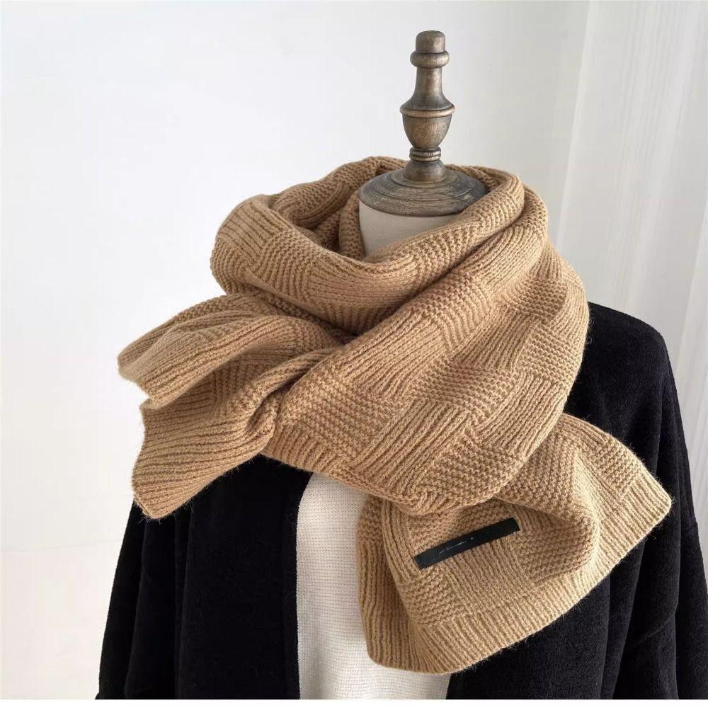 Ветрозащитный универсальный шарф из искусственного кашемира, зимняя женская шаль для женщин и девочек