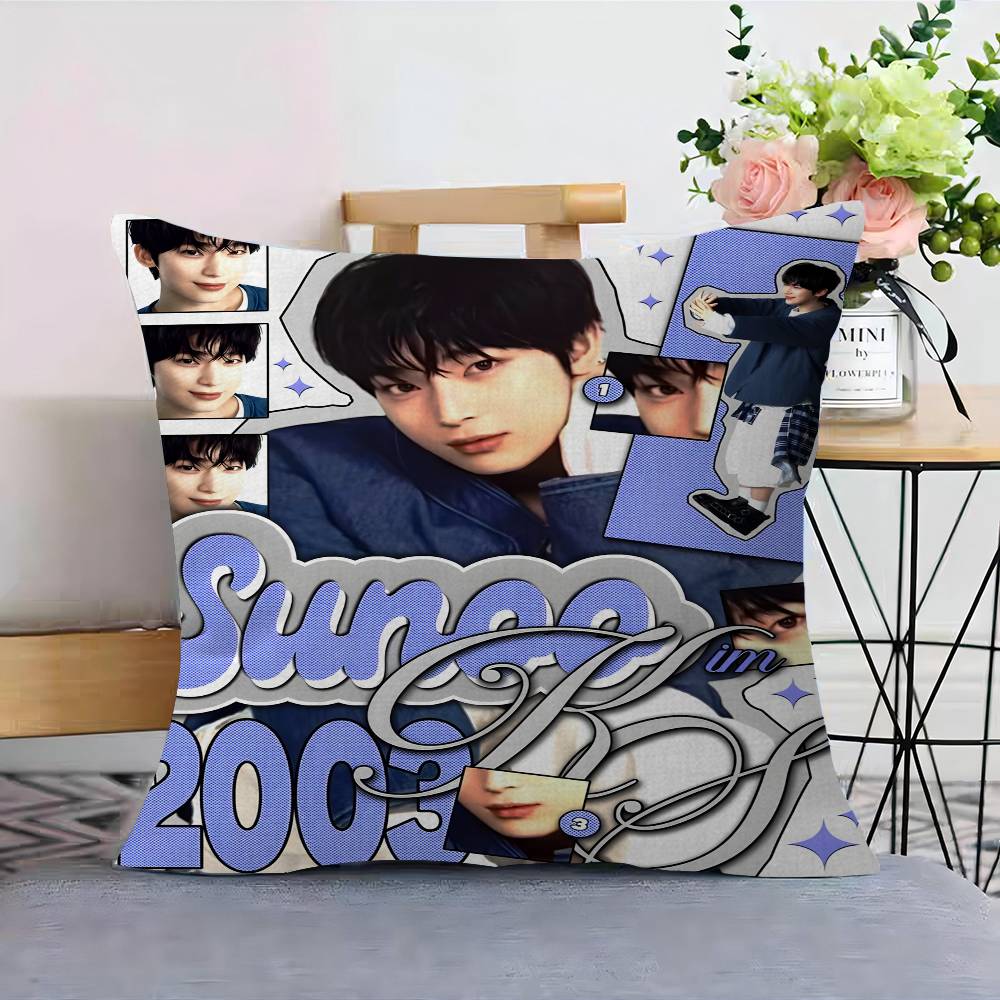 Korea EEnhypenes Singing Personalized picture text home decorative pillows Household Gifts xcm