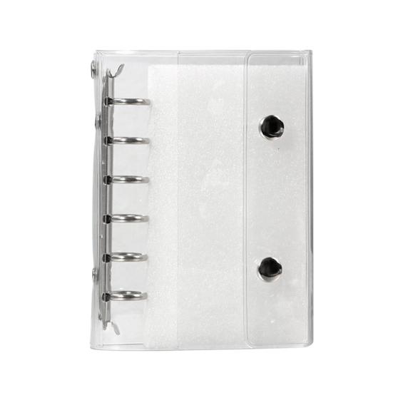 Прозрачная обложка для ПВХ-биндера размера M5 A6 A7 с 5 отверстиями, сменная оболочка для фотокарточек