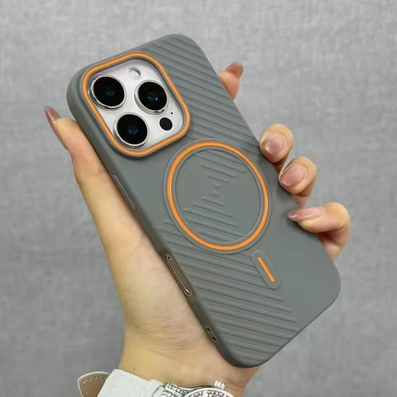 Ультратонкий магнитный чехол для телефона ярких цветов для iPhone 17 16 15 14 Plus 13 12 11 16 Pro Max MagSafe Беспроводная зарядка Матовый мягкий чехол