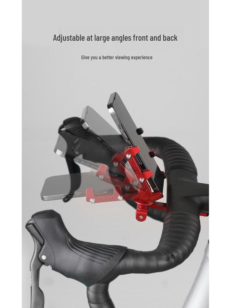 Аэро Интегрированный Руль для Шоссейного Велосипеда с Алюминиевым Креплением Двойного Назначения для Телефона, Фонаря и Камеры