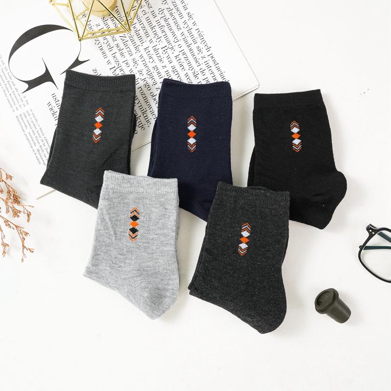 Мужские хлопковые носки повседневные дышащие мягкие простые деловые удобные носки средней длины