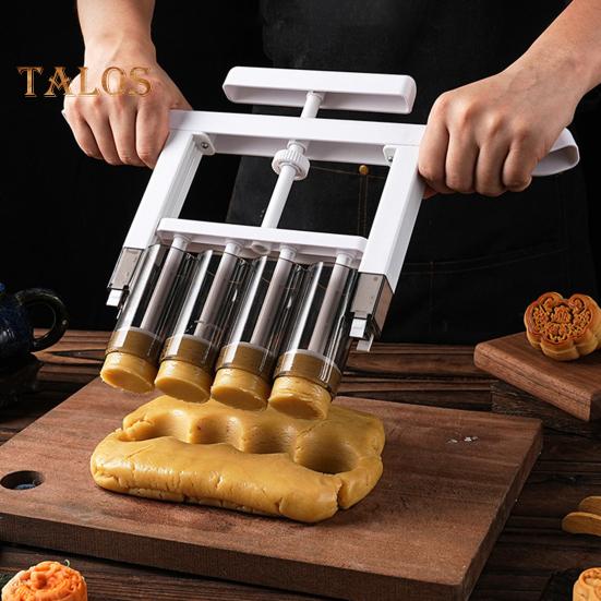 Диспенсер для начинки Mooncake, пищевой пластик, сделай сам, форма для начинки лунного торта, инструмент для изготовления ручного пресса, штамп для печенья, кухонные принадлежности для выпечки