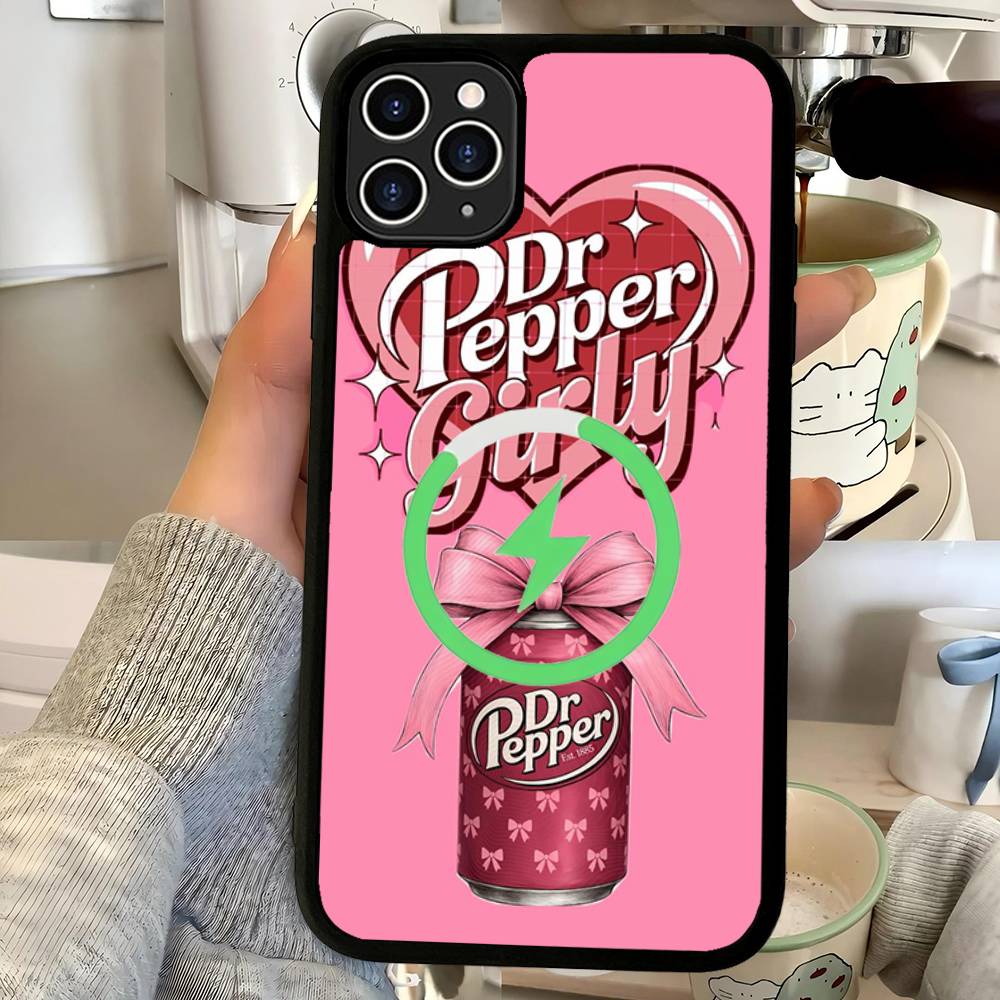 Бренд газированного напитка Dr Pepper Для IPhone 17 Air 16 E 15 14 13 12 11 Pro Max Plus ПК Ударопрочный ТПУ Чехол Для Magsafe Чехол для Телефона