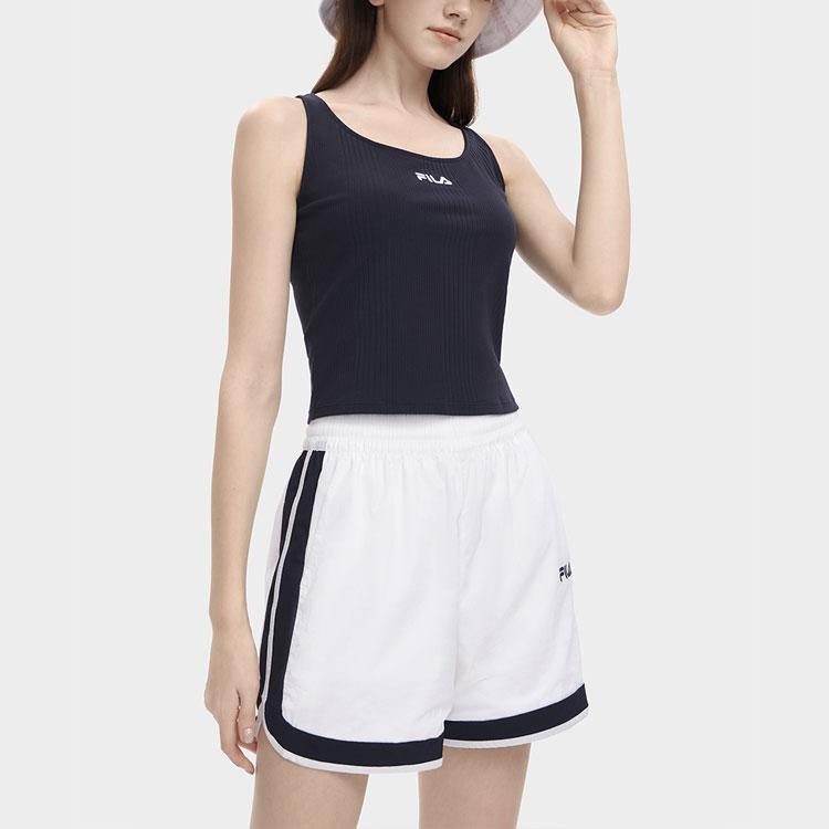 Fila Женская майка с круглым вырезом и вышитым логотипом, топы, Legendary-Blue F11W329106FNV