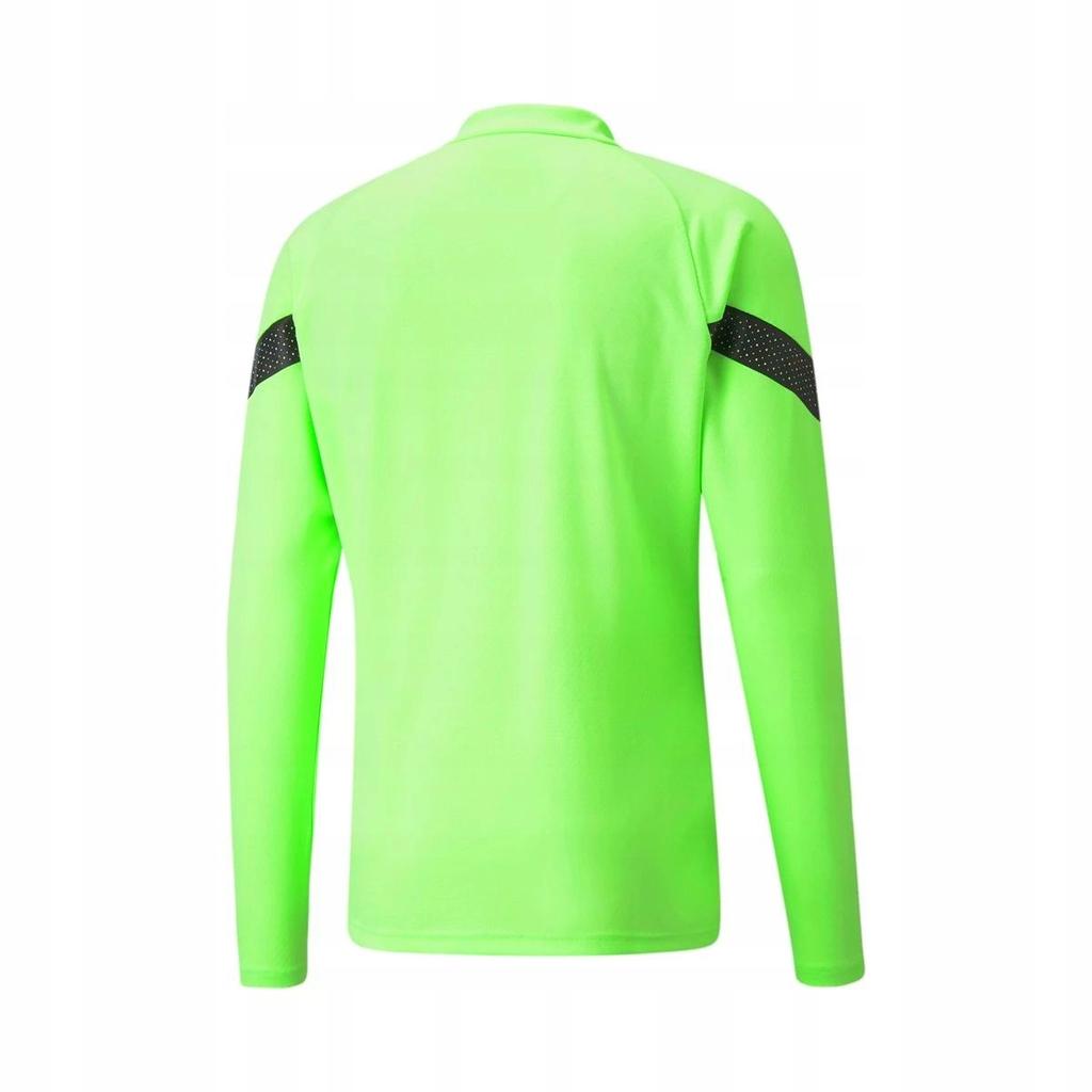 Y4130 PUMA teamFINAL Training 1/4 Zip Top Fizzy Lime MEN'S SWEATSHIRT S