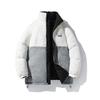 Men Double Sided Thick Fleece Cotton Padded Jacket Casual Loose Winter Coat