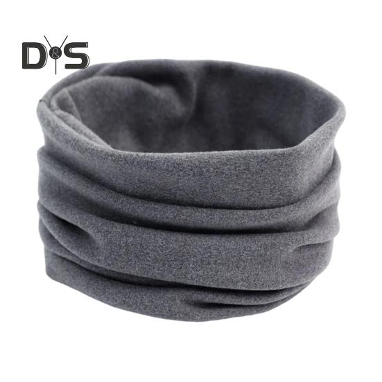 Men Women Thermal Scarf Thickened Double-Sided Velvet Lining Winter Dyeing Scarf Good Heating Insulation High Elasticity Scarf