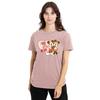 Disney Womens/Ladies Luv You Lots! Mickey & Minnie Mouse Vintage Valentine's Day T-Shirt