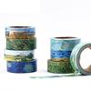 Van Goah Painting Washi Tape Starry Night Irises Apricot Adhesive Masking Tapes Deco Stickers A6186