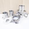 304 Stainless Steel Quick-Install Sanitary Clamp with Internal Thread and 4-Point Buckle