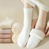 Female Winter Thick Wool Ring Warm Sleeping Moon Son Tube Floor Socks