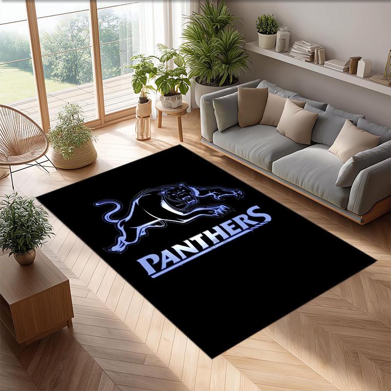 Penrith Panthers Crystal Velvet Carpet Soft Anti?Slip Floor Mat Comfortable Home Living Room Bedroom Decor Rug