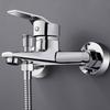 Bathtub Faucet Bathroom Shower Faucet ABS Plastics Handle Wall Mounted Dual Spout Cold Mixer Valve Nozzle Tap For Bathroom