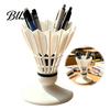 Unique Gift for Students 3D Printed Badminton Pen Holder, Creative Shuttlecock Shape Desk Organizer Sports Themed Accessory Pencils Markers,