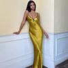 Women's Spring Sexy Halter String Halter Long Dress Slim Dress