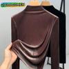 Women's Winter Clothes Plus Velvet Undershirts Long Sleeve Tops Blouse T-Shirts Pullovers For Women Fashion Clothing Streetwear Work