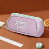 Bowknot Magnetic Bow Pen Bag Triangle Pencil Bag Makeup Bag Pencil Case  Women