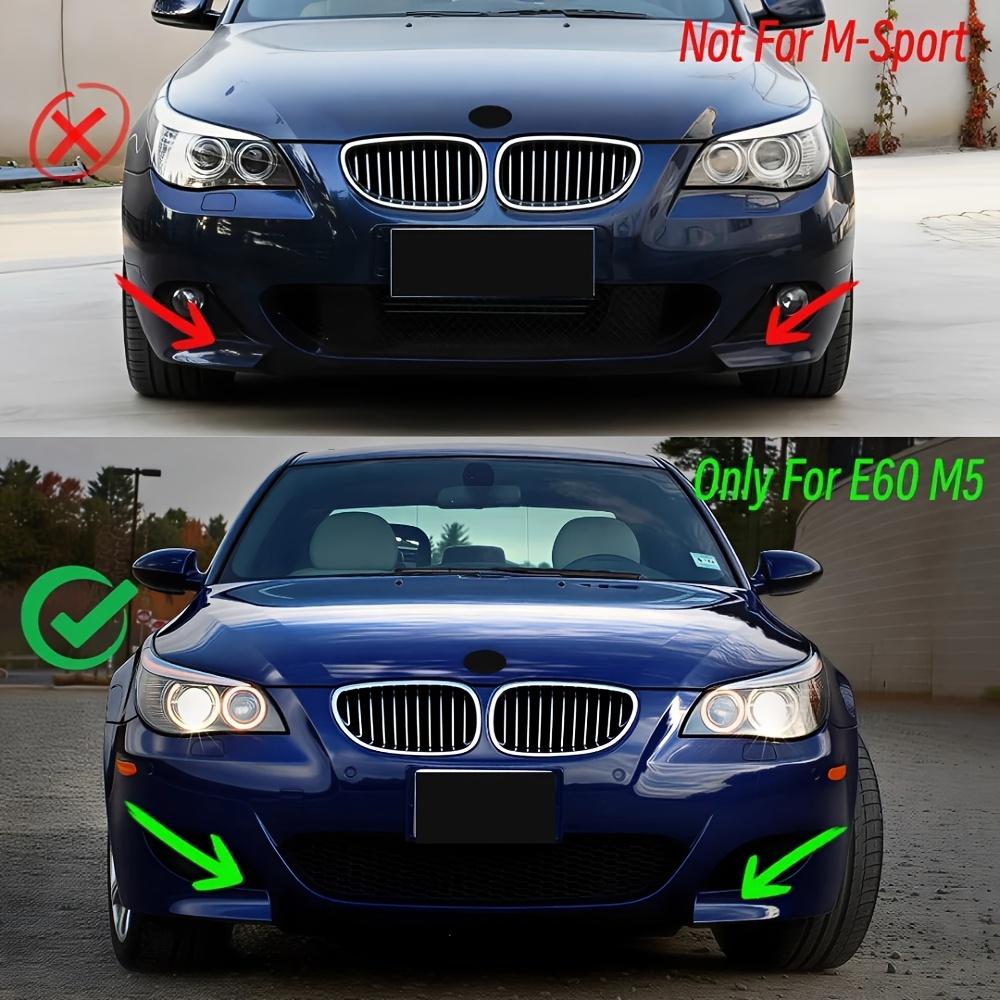 3Pcs/Set Front Bumper Lip Splitter Spoiler Diffuser Real M5 Front Body Kit Car Accessories For BMW 5 Series E60 E61 M5 2005-2010