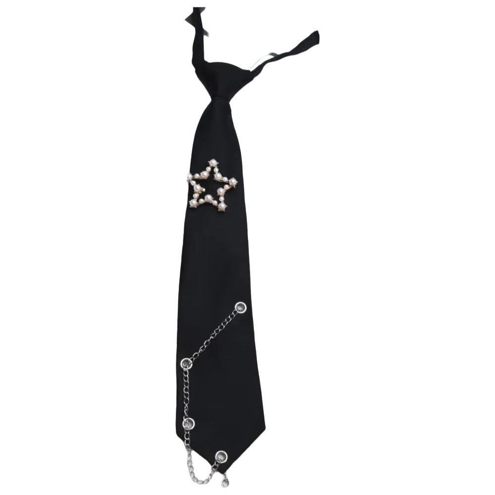Korean Style Long Necktie Choker Shirt Tie Simple Star Tie Performance