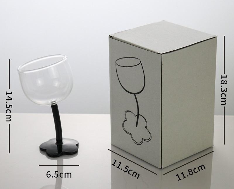 Винтажный прозрачный бокал с цветочным основанием и изогнутой ножкой для белого, красного вина, шампанского, коктейля, джина, 200 мл, скандинавский рябь, стеклянный стакан