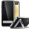 Clear Silicone Case for Samsung Galaxy S24, Protection with Phone Stand