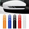 2Pcs Car Racing Stripe Stickers Rearview Mirror Reflective Vinyl Decals Decoration  Car Styling Waterproof Sticker