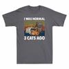 T Normal Funny Garfield Graphic I White Shirt Pets Unisexs Dogs Cats Was 3 Cat Ago