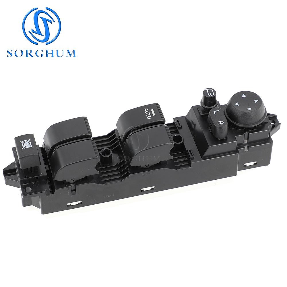 Car Power Window Switch BEK6-66-350 For Mazda 3 2011 2012 2013 2014 2015 Master Switch Control Button Front Left Driver14+12 Pin