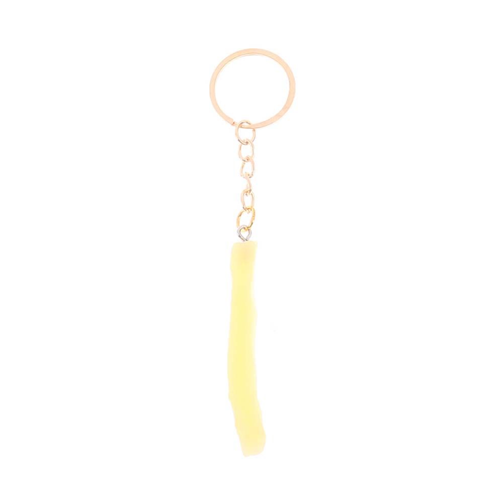 French Fries Fried Chicken Around Key Rings Food Pendant Key Chains Imitation Food Keychains