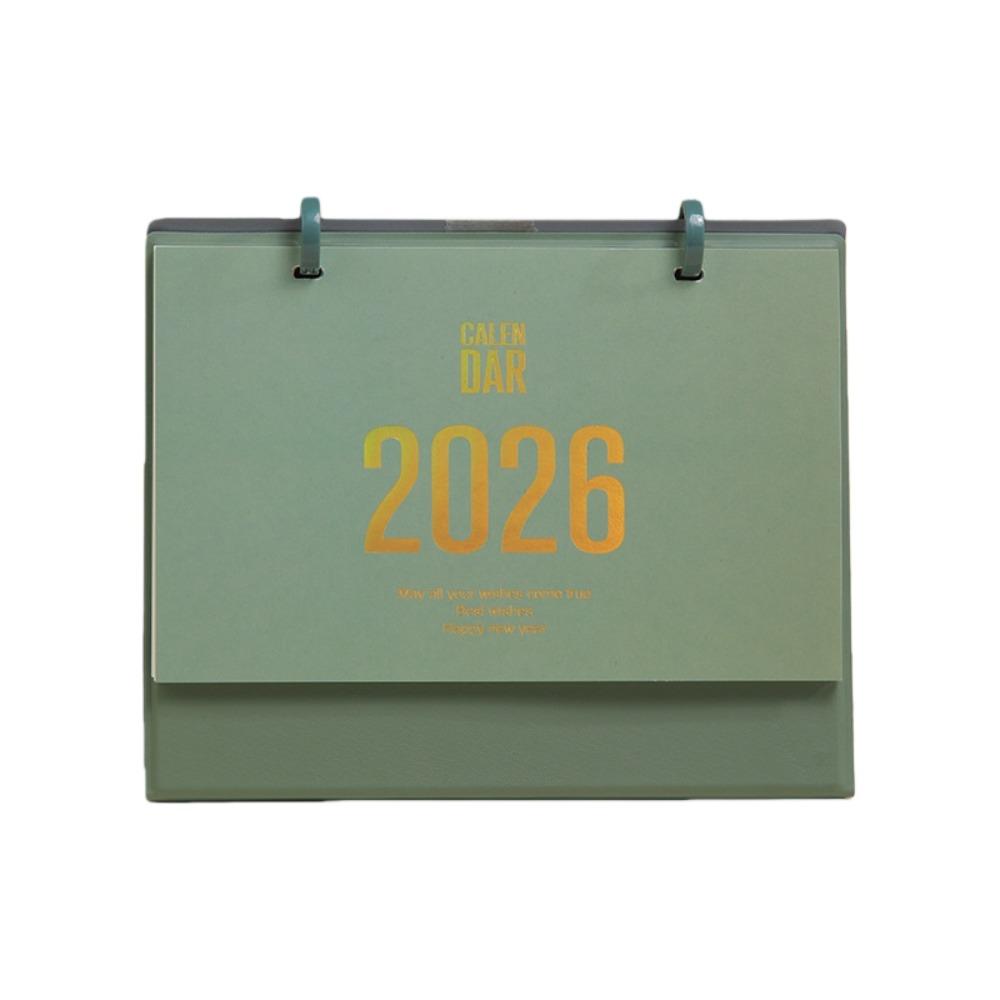 Chinese Style 2026 Desk Calendar Solid Color Month Date Display Monthly Planner Coil Binding Simple Horse Year Calendar