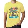 Men’s Vintage Tee Shirt Graphic T Shirt Summer Triangle Mirleft Pale Yellow